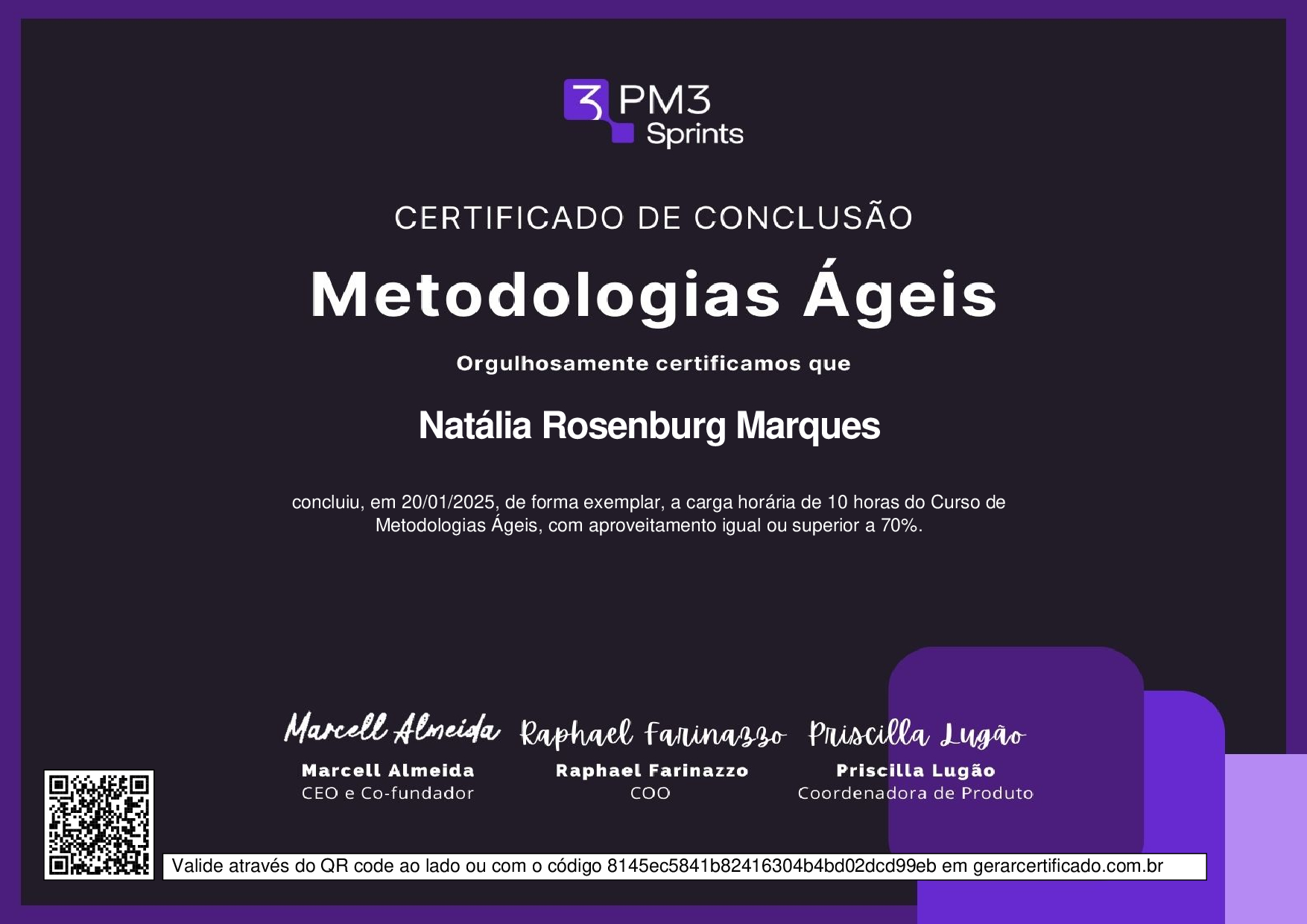 Sprint Metodologias Ágeis — PM3