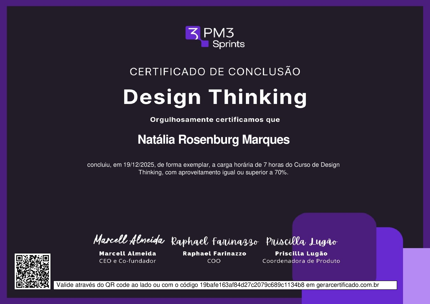 Sprint Design Thinking — PM3