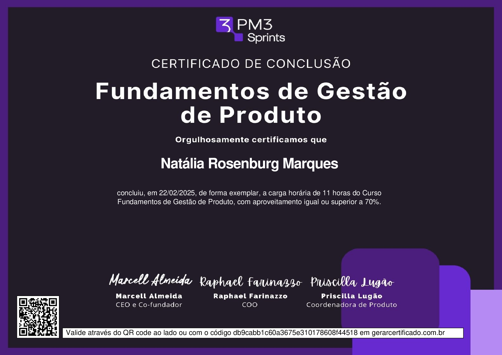 Sprint Fundamentos de Gestão de Produto — PM3